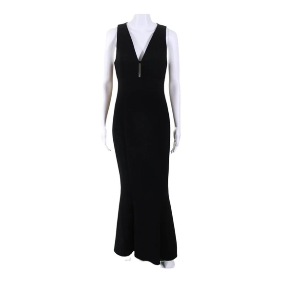 LIKELY x Revolve Albury Cutout Maxi Gown Black Size 6 - Picture 8 of 9